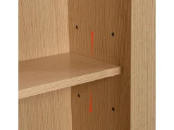 Móvel De Arrumação|Sapateira*ModernLuxe Sapateira em madeira e rattan - 3 portas de batente e 1 gaveta - prateleira ajustável - Natural Natural claro