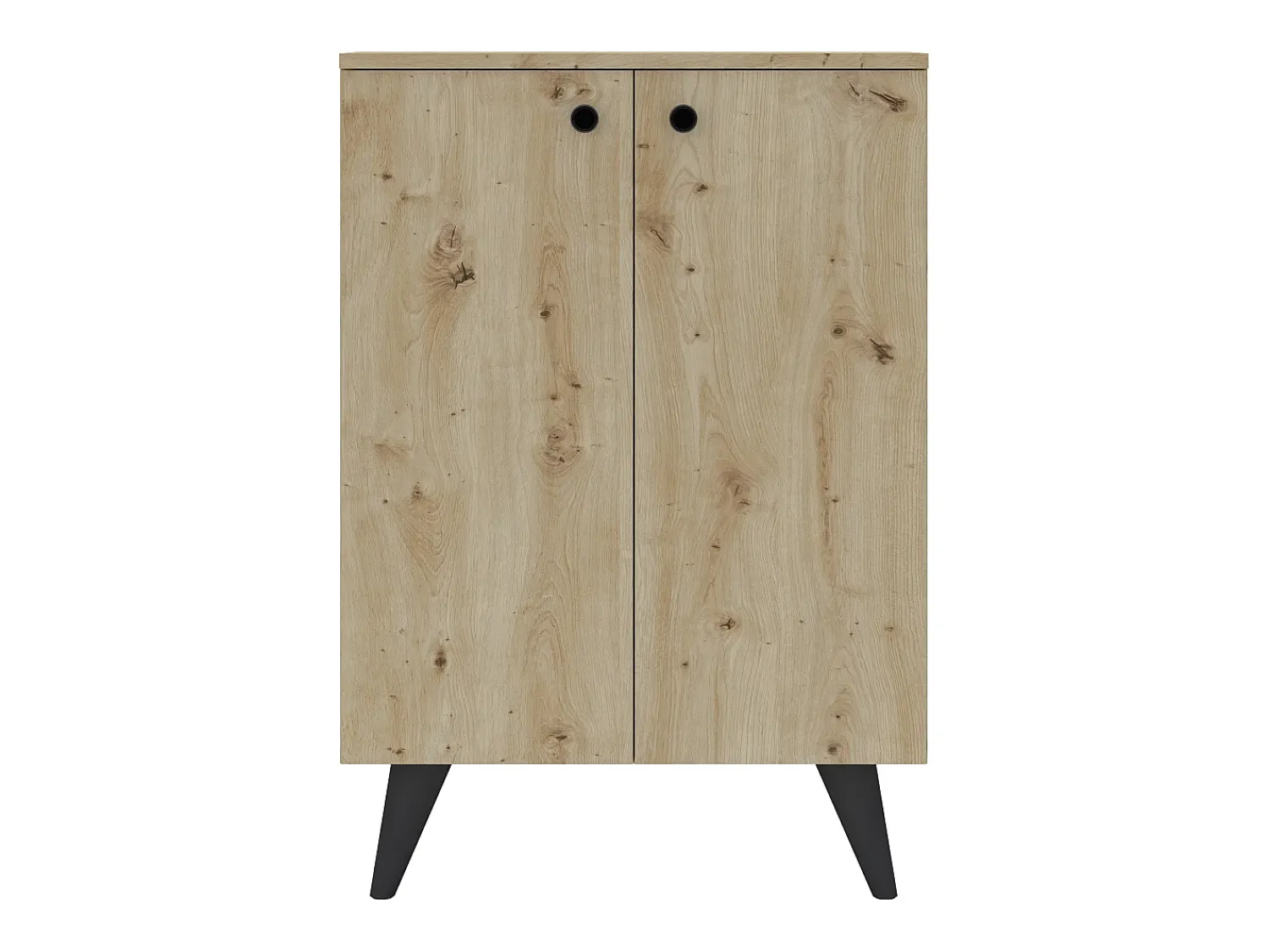 Sale Sapateira haaus Luton, 2 Portas, Carvalho Artisan, 62 x 35 x 90 cm Creme