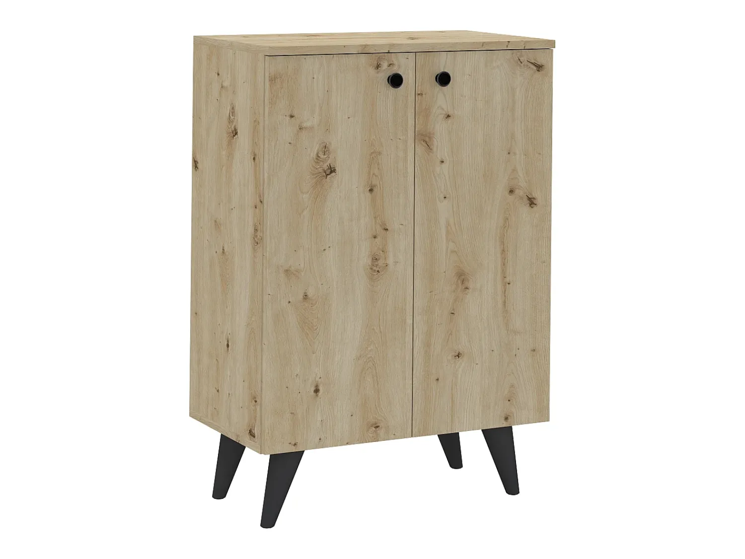 Sale Sapateira haaus Luton, 2 Portas, Carvalho Artisan, 62 x 35 x 90 cm Creme