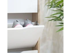 duehome Sapateira Kamik Roble Nordico - Blanco^ Móvel De Arrumação|Sapateira