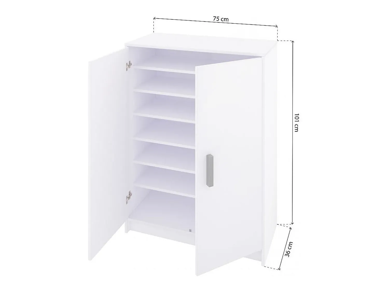 Best duehome Sapateira Liam 75 Blanco Cinzento