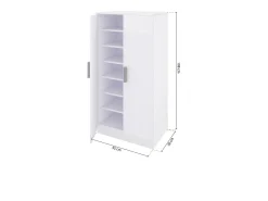 duehome Sapateira Liam 55 Blanco Artik (Blanco Mate)^ Móvel De Arrumação|Sapateira