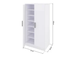 duehome Sapateira Liam 55 Blanco Artik (Blanco Mate)^ Móvel De Arrumação|Sapateira