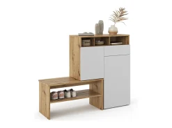 Móvel De Arrumação|Sapateira*Vicco Sapateira marrom 124.5x35x102 selena Castanho