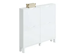 Online Sapateira Mary Narrow White para corredor, 97x98x17 cm Branco