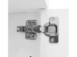 Móvel De Arrumação|Sapateira|Hauss Spole Sapateira moderna com 2 gavetas e 2 portas 80×35×105 cm Amplo espaço de arrumação com luzes LED Branco