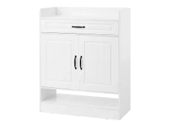 Clearance Merax Sapateira moderna com prateleiras ajustáveis + 1 gaveta + 2 portas - 75 x 36 x 95,5 cm - aglomerado - Branco