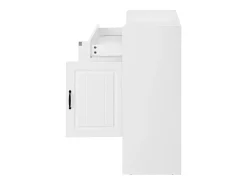 Clearance Merax Sapateira moderna com prateleiras ajustáveis + 1 gaveta + 2 portas - 75 x 36 x 95,5 cm - aglomerado - Branco