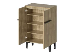 Móvel De Arrumação|Sapateira|Hauss Spole Sapateira na cor madeira com 2 portas - prateleiras ajustáveis ​​​​60 × 34,5 x 95 cm Natural claro