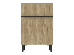 Móvel De Arrumação|Sapateira|Hauss Spole Sapateira na cor madeira com 2 portas - prateleiras ajustáveis 60 × 34,5 x 95 cm Natural claro