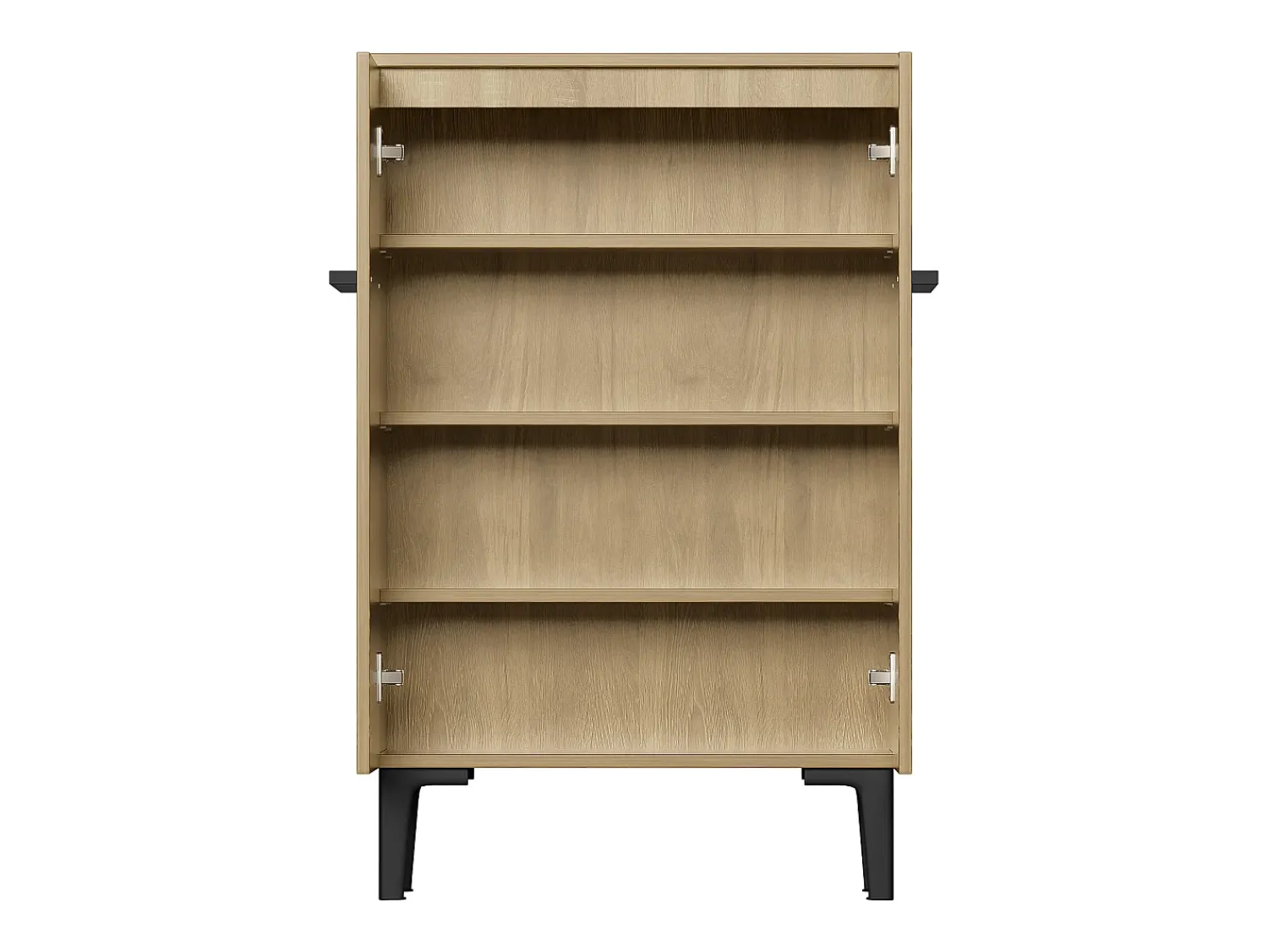 Móvel De Arrumação|Sapateira|Hauss Spole Sapateira na cor madeira com 2 portas - prateleiras ajustáveis 60 × 34,5 x 95 cm Natural claro
