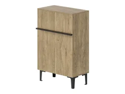 Móvel De Arrumação|Sapateira|Hauss Spole Sapateira na cor madeira com 2 portas - prateleiras ajustáveis 60 × 34,5 x 95 cm Natural claro