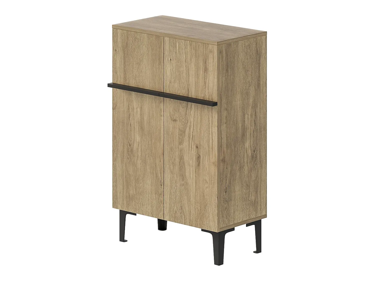 Móvel De Arrumação|Sapateira|Hauss Spole Sapateira na cor madeira com 2 portas - prateleiras ajustáveis 60 × 34,5 x 95 cm Natural claro