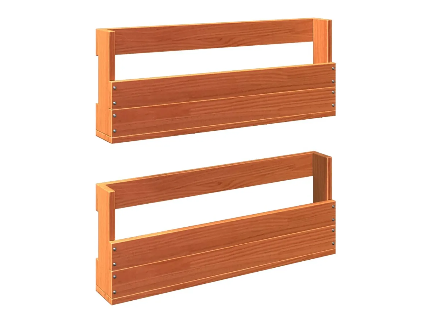 Prateleira* Sapateira parede 2 pcs 59x8,5x23,5cm pinho maciço cera PT160736 Castanho