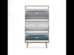 Concept-Usine Sapateira PERAST Escandinava Carvalho Sonoma Tricolor 18 pares^ Móvel De Arrumação|Sapateira