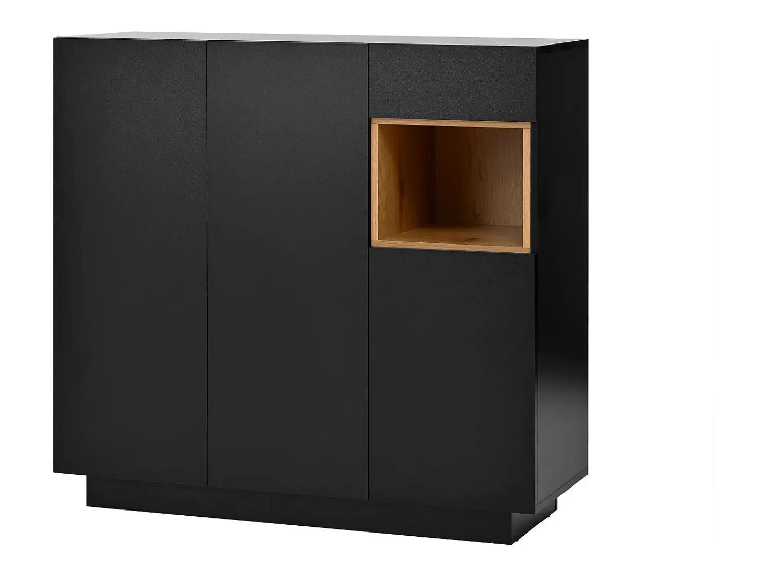Móvel De Arrumação|Sapateira| Sapateira preta com iluminação LED - Sapateira com 3 portas e 1 gaveta - prateleiras ajustáveis Preto
