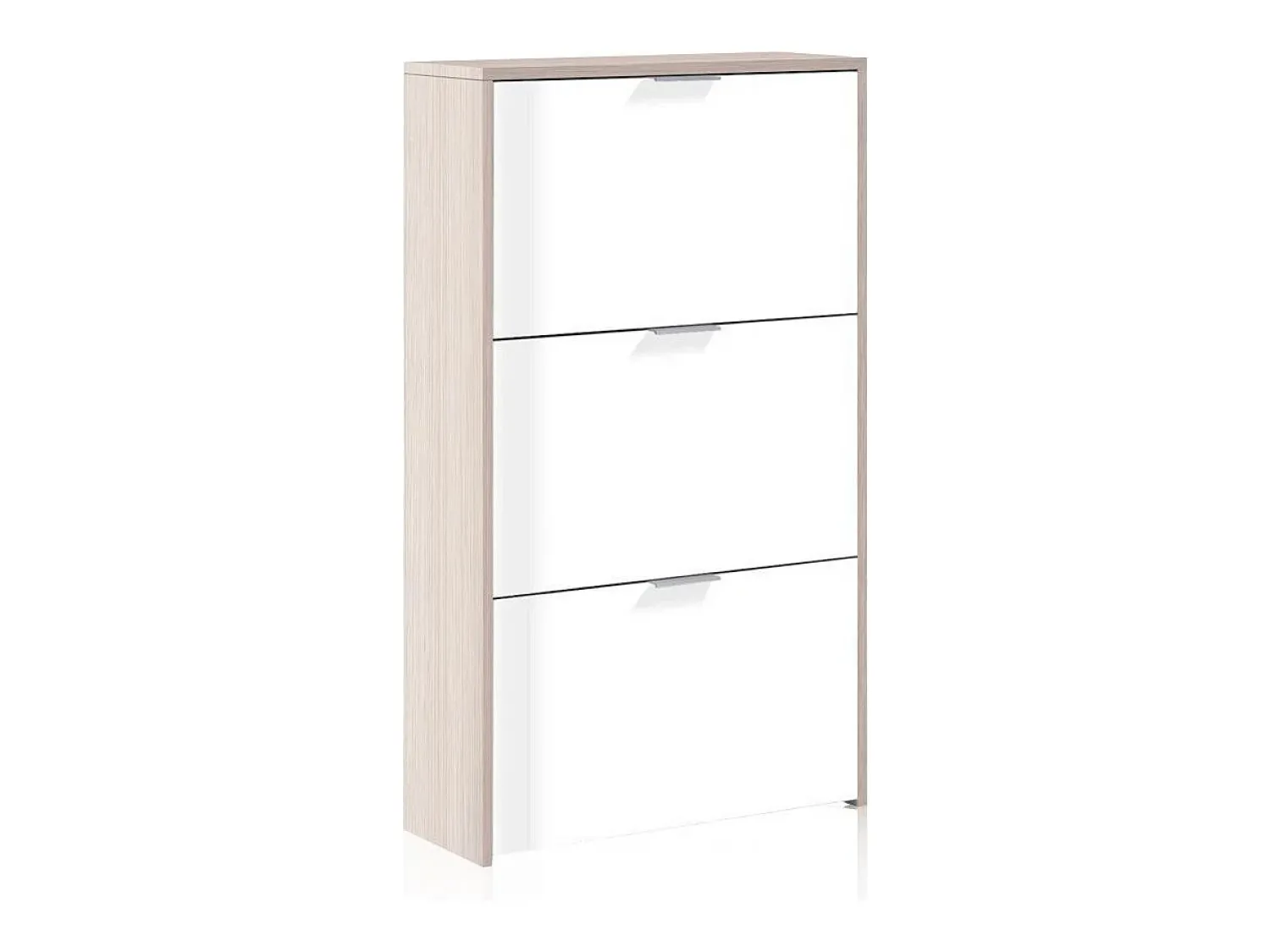 Móvel De Arrumação|Sapateira*duehome Sapateira Remi de 3 portas Natural claro / Branco