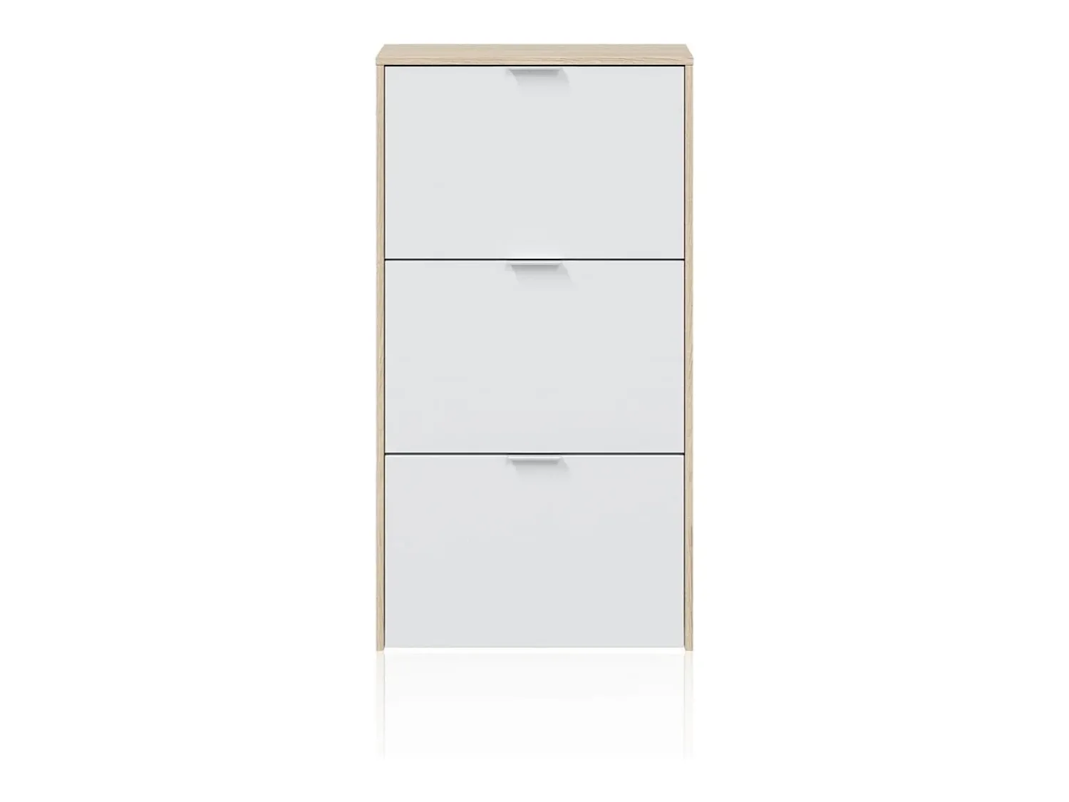 Móvel De Arrumação|Sapateira*duehome Sapateira Remi de 3 portas Natural claro / Branco