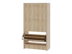Móvel De Arrumação|Sapateira* Sapateira Rin, 3 portas, carvalho Sonoma, 63 x 30 x 120 cm Bege