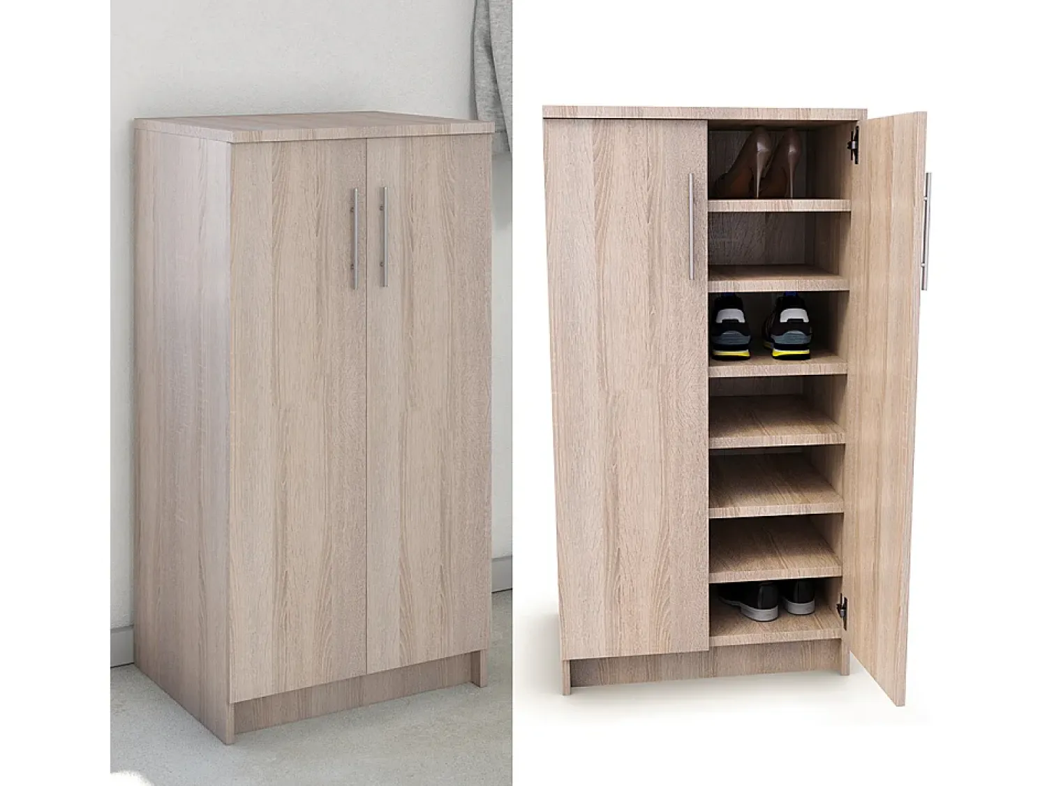 Móvel De Arrumação|Sapateira|Vicco Sapateira sonoma 56x40x108 dalia Natural claro