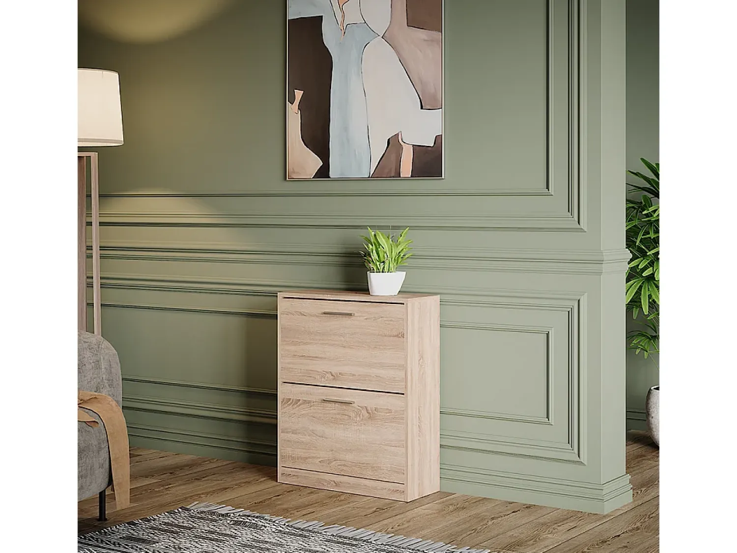 Móvel De Arrumação|Sapateira|Vicco Sapateira sonoma 59x22x72.5 gizmo Natural claro