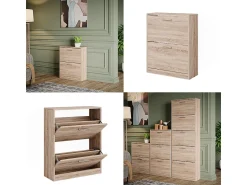 Móvel De Arrumação|Sapateira|Vicco Sapateira sonoma 59x22x72.5 gizmo Natural claro