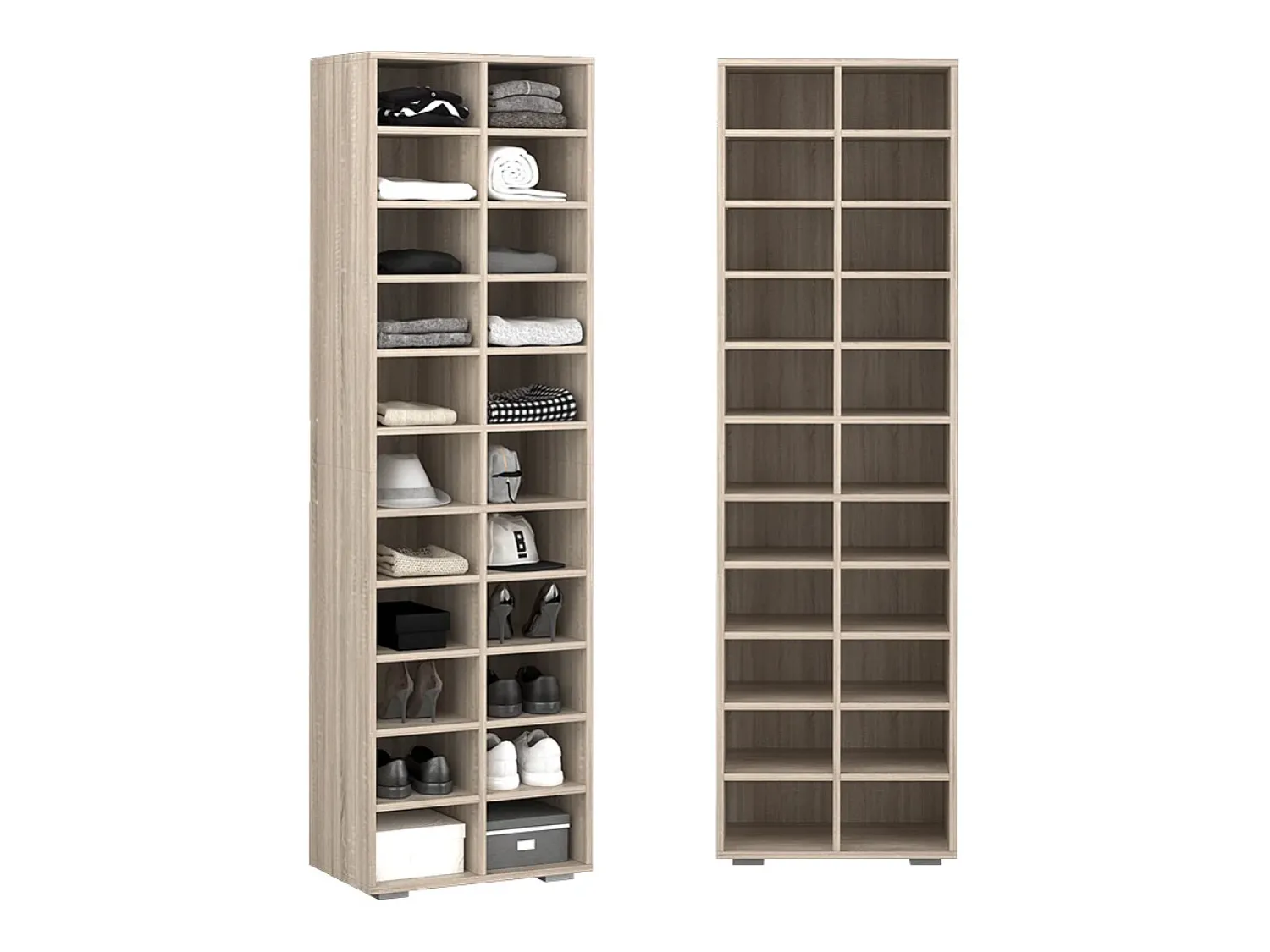 Vicco Sapateira sonoma 52.4x33.3x183.3 paris^ Móvel De Arrumação|Sapateira