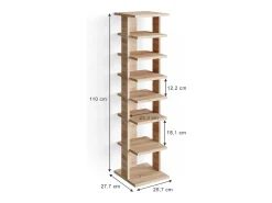 Móvel De Arrumação|Sapateira|Vicco Sapateira sonoma 26.7x27.7x110 sara Natural claro