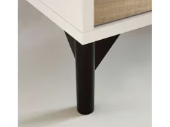 Móvel De Arrumação|Sapateira* Sapateira Tokio 4 Portas 5 Prateleiras Carvalho Fosco 101 cm Branco