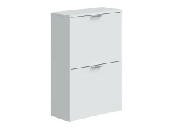 Dmora Sapateira Valdosta, Sapateira economizadora de espaço com 2 portas, Sapateira de entrada, Armário sapateira, 50x22h76 cm,^ Móvel De Arrumação|Sapateira