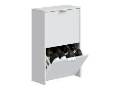 Dmora Sapateira Valdosta, Sapateira economizadora de espaço com 2 portas, Sapateira de entrada, Armário sapateira, 50x22h76 cm,^ Móvel De Arrumação|Sapateira