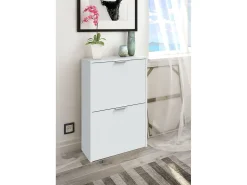 Dmora Sapateira Valdosta, Sapateira economizadora de espaço com 2 portas, Sapateira de entrada, Armário sapateira, 50x22h76 cm,^ Móvel De Arrumação|Sapateira