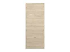 Dmora Sapateira Vettore, sapateira de entrada que economiza espaço, sapateira com 4 portas dobráveis, 61x25h149 cm, carvalho^ Móvel De Arrumação|Sapateira