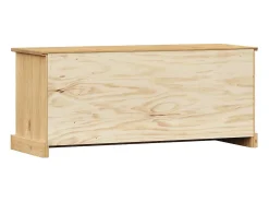 Best vidaxl Sapateira VIGO 106x35x45 cm madeira de pinho maciça Castanho