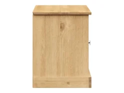 Best vidaxl Sapateira VIGO 106x35x45 cm madeira de pinho maciça Castanho