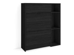 Móvel De Arrumação|Sapateira*Skraut Home Sapateira, 90x102x27 cm, 10 pares de sapatos, Hall de entrada, Preto
