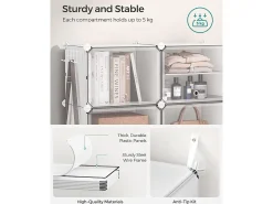 Móvel De Arrumação|Sapateira* Sapateira 82x32x152 cm branca Branco