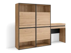 Online Skraut Home Sapateira, 190x145x35 cm, Para quarto, dormitório, Toucador, Carvalho Natural claro