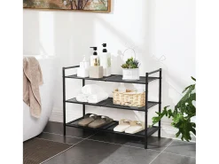 Sapateira 68,5x28,5x53 cm preta^ Móvel De Arrumação|Sapateira