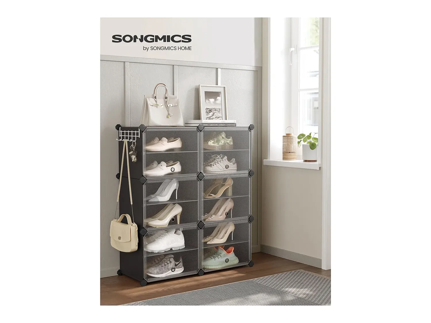 Online Sapateira 82x32x92 cm preta Preto
