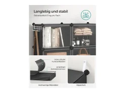 Online Sapateira 82x32x92 cm preta Preto