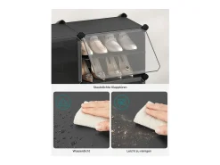 Online Sapateira 82x32x92 cm preta Preto