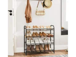 New Sapateira 68,5x27,5x65 cm preta Preto