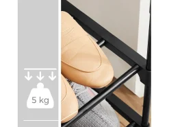 Clearance Sapateira 92x30x55 cm preta Preto