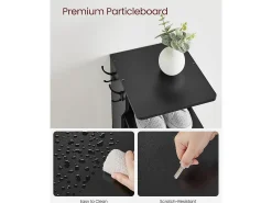 Móvel De Arrumação|Sapateira* Sapateira 26,4x30x110,4 cm preta, sapateira fina Preto
