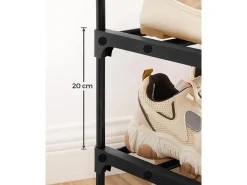 Móvel De Arrumação|Sapateira* Sapateira 30x94x206 cm Preto