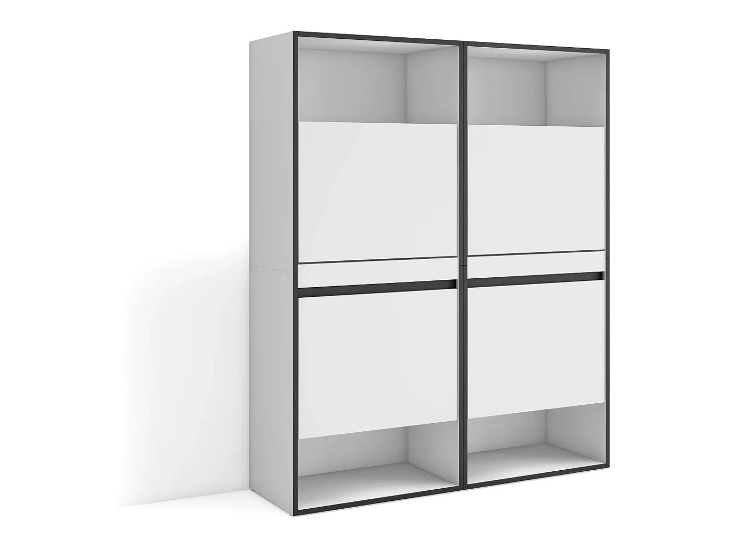 Móvel De Arrumação|Sapateira|Skraut Home Sapateira, 120x35x145cm, Para quarto, dormitório, Armário de Sapatos, Branco
