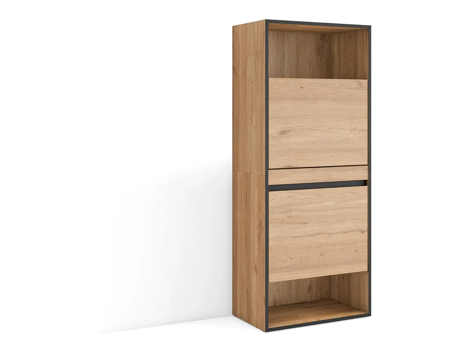 Móvel De Arrumação|Sapateira|Skraut Home Sapateira, 60x35x145cm, Para quarto, dormitório, Armário de Sapatos, Carvalho Natural claro