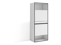Móvel De Arrumação|Sapateira*Skraut Home Sapateira, 60x35x145cm, Para quarto, dormitório, Armário de Sapatos, Branco