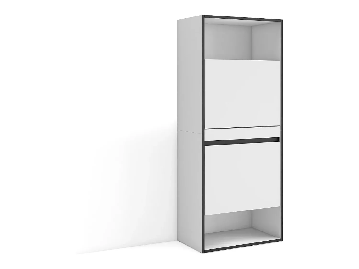 Móvel De Arrumação|Sapateira*Skraut Home Sapateira, 60x35x145cm, Para quarto, dormitório, Armário de Sapatos, Branco